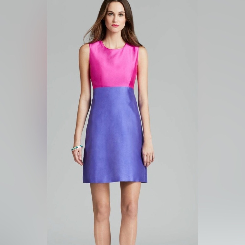 Kate Spade Blakely colorblock silk dress Size 0